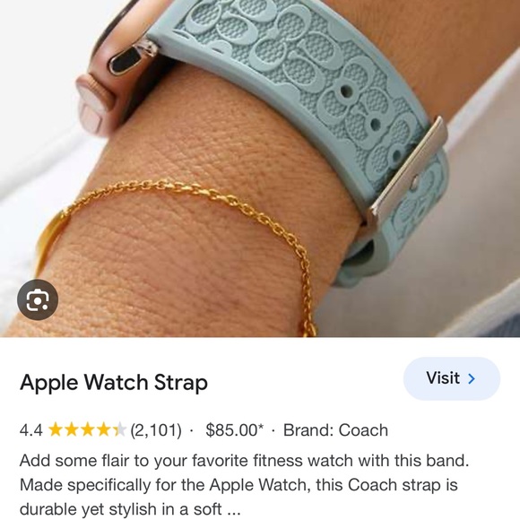 Coach brand new I watch band in mint. - Picture 2 of 4